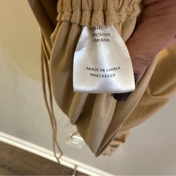 SUPERDOWN Revolve Cory Side Ruched Mini Dress in Nude Sz Medium NWT - Picture 4 of 7